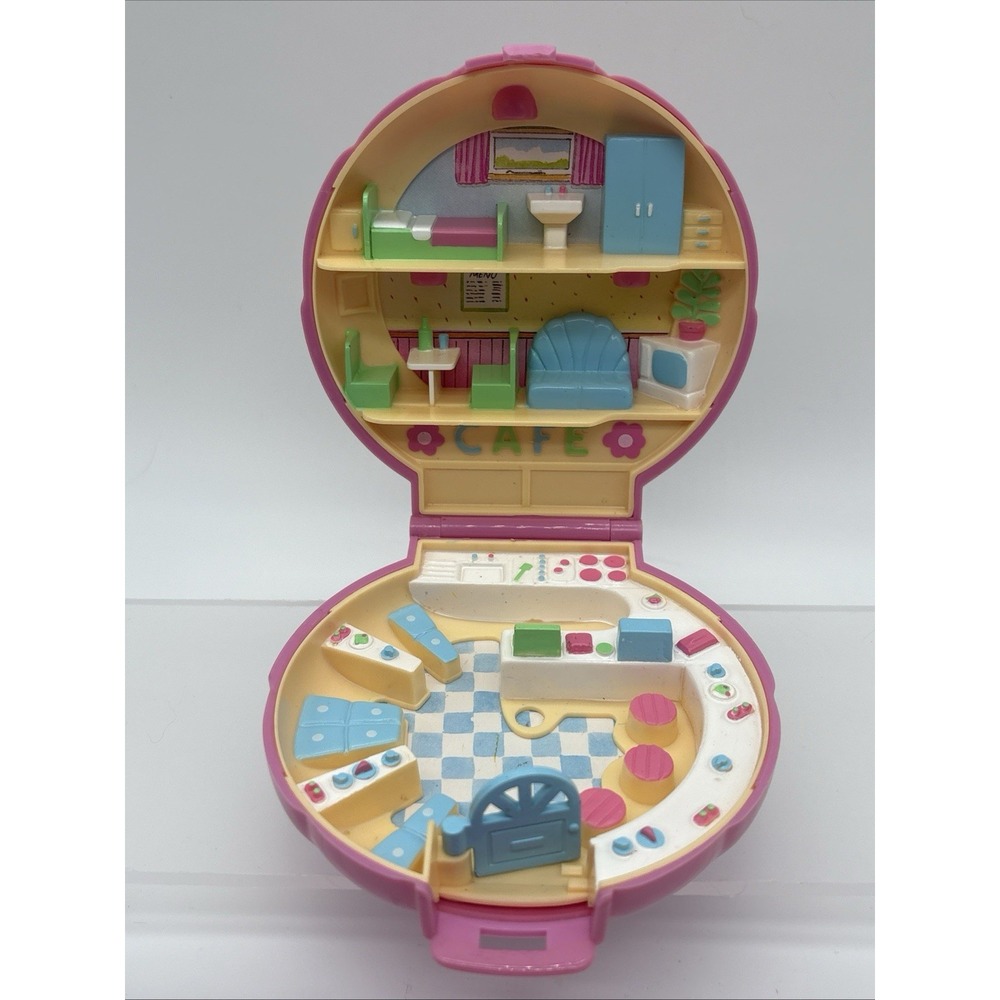1989 Bluebird Toys Polly Pocket Polly's Cafe Compact Playset No Dolls/Figures